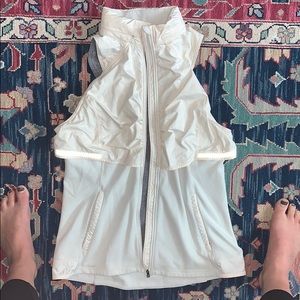 Cream Lulu lemon vest size 12